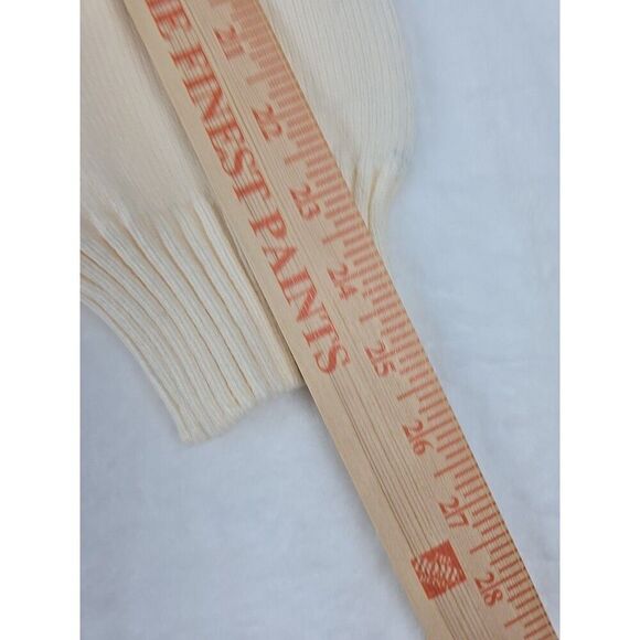 Apricot Colorblock Long Sleeve Turtleneck Women Small Knit Sweater Knit Pullover - Picture 8 of 9